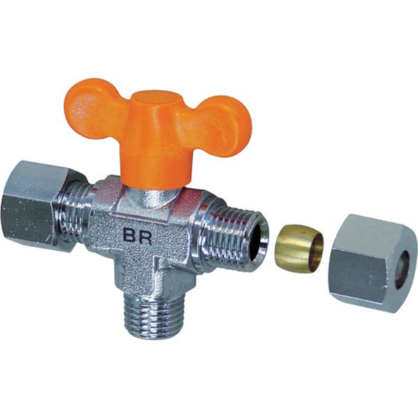 エースボール　縦型三方弁　リングジョイント型　ＰＴ３／８ＸΦ１０