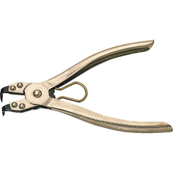 スナップリングプライヤ穴用曲爪（爪固定型）