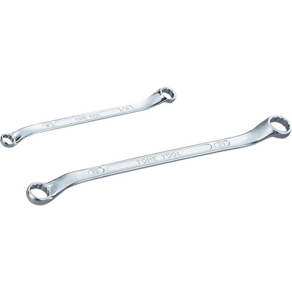 ロングメカニックめがねレンチ（４５°Ｘ１０°）　１９Ｘ２１ｍｍ