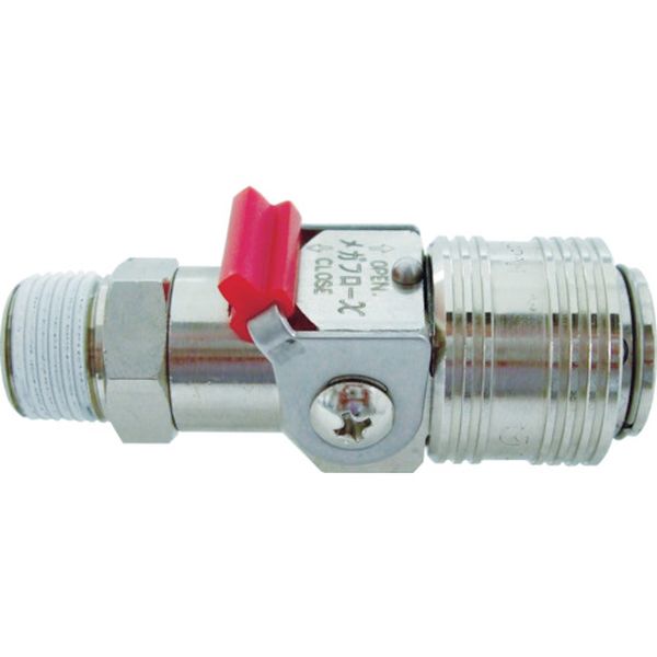 チヨダ　メガフローＸパージ付真鍮Ｒ１／４