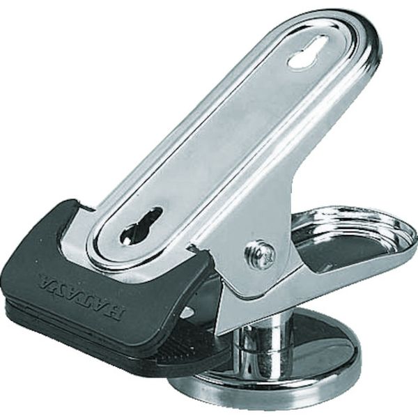 マグクリップ　丸型マグネット付（ワンタッチ解除レバー付）高さ１２０ｍｍ