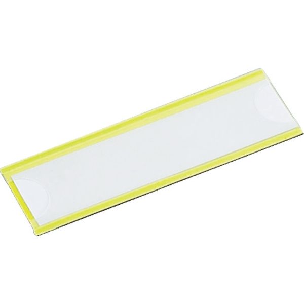 マグネット式見出しプレート　２５Ｘ１１０　黄　１０枚入