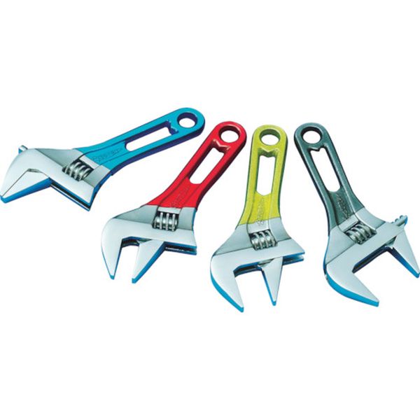 ワイドモンキレンチショートタイプ（クリアイエロー）口開：０～３０