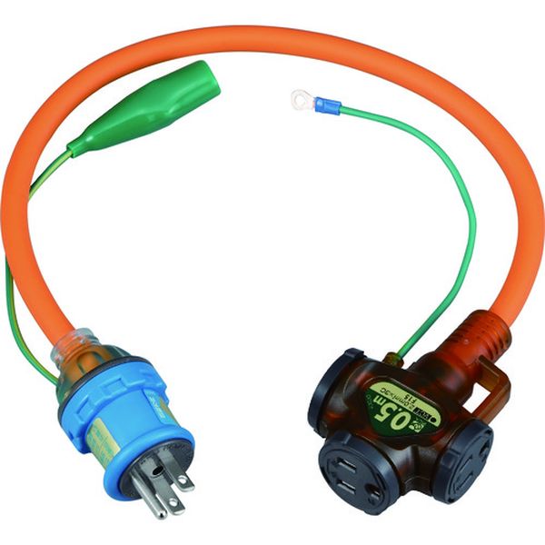 ２Ｐ接地付ショートタップ　０．５ｍ