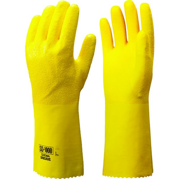 ショーワ　ＳＤ－１０００耐溶剤用手袋　Ｌサイズ　イエロー