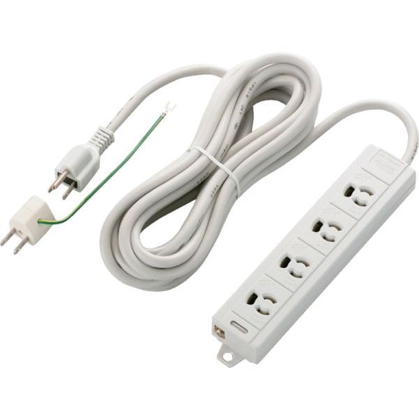 エレコム　ＥＵＲｏＨＳ指令準拠抜け止めＰＣタップマグネット付／３Ｐ４口／５ｍ