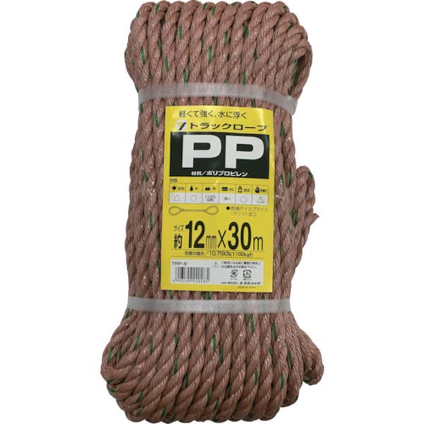 ロープ　ＰＰトラックロープ（ＯＢ）　１２×３０