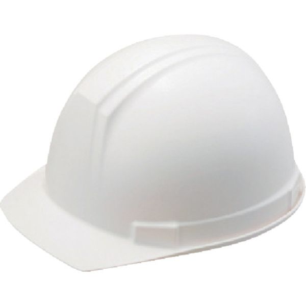 ABS製ヘルメット（前ひさし・溝付型）EPA付 白