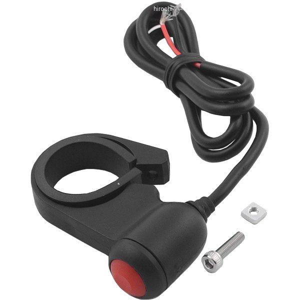 プッシュスイッチ ハンドルクランプ 汎用 黒