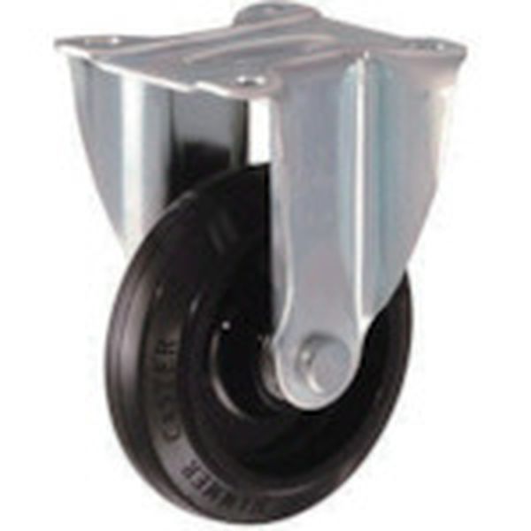 静シリーズ　固定　ゴム車Ｂ入り１２５ｍｍ