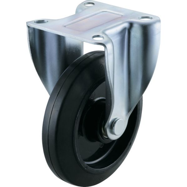 エアーキャスター（固定車）　１５０ｍｍ　ゴム車