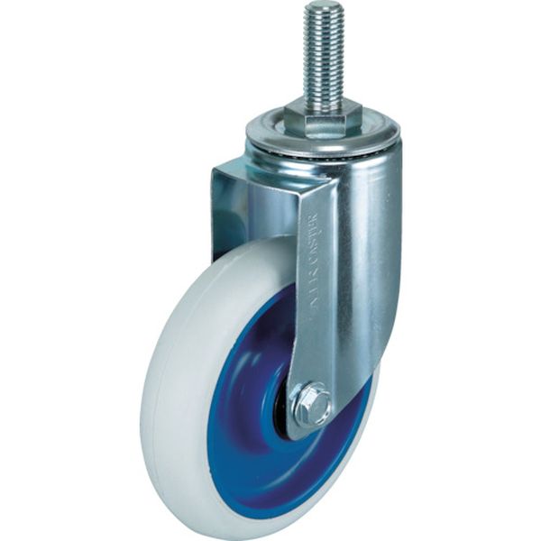 エアーキャスターねじ込みタイプ（ホワイトゴム自在車）