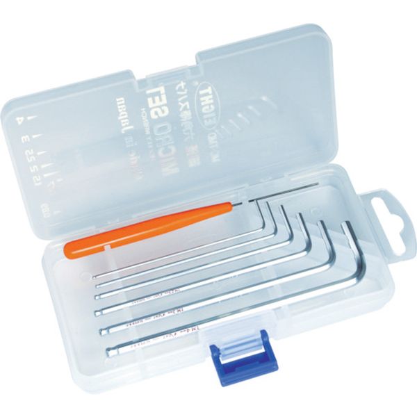 エイト　六角棒スパナ　テーパーヘッド　セミロング　細径　セット