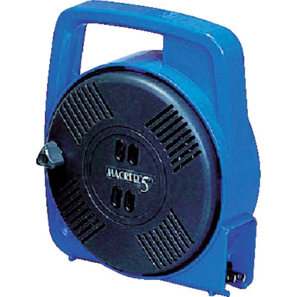 マックリール　単相１００Ｖ　８ｍ　手動巻　ブルー