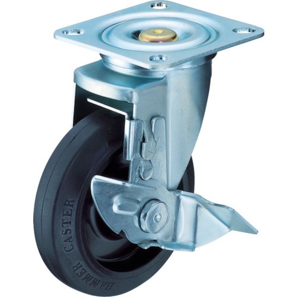 特殊鋼　熱処理金具　自在ＳＰ付　ゴムＢ車　１２５ｍｍ