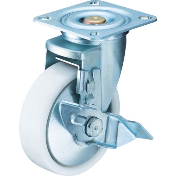 特殊鋼　熱処理金具　自在ＳＰ付　ナイロンＢ車　１２５ｍｍ