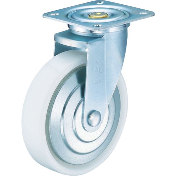 特殊鋼　熱処理金具　自在　ナイロンＢ車　１２５ｍｍ