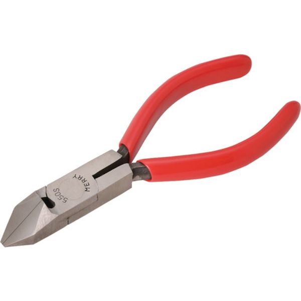 メリー　二枚式バネ付斜ニッパ１２５ｍｍ