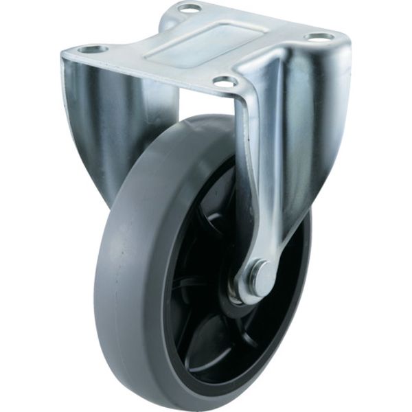 エアーキャスター（固定車）　１２５ｍｍ　ウレタン車