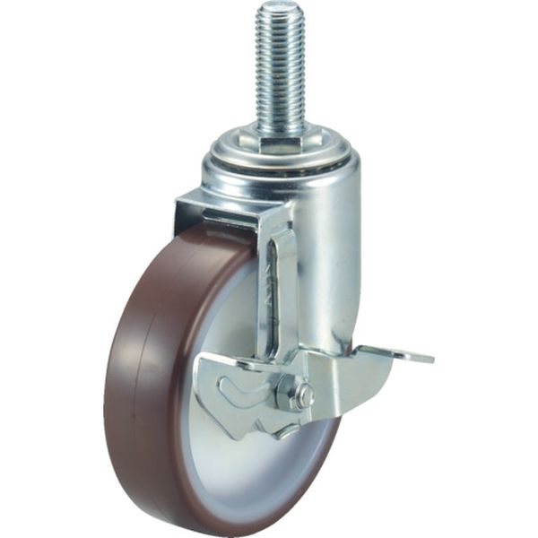 エアーキャスターねじ込みタイプ（自在車ストッパー付）