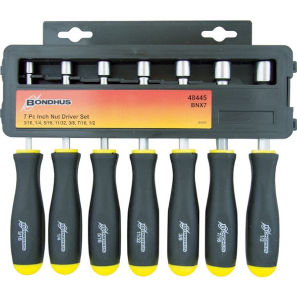 ボンダス　ナットドライバーセットインチ　７本組み