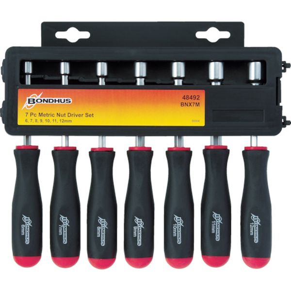ボンダス　ナットドライバーセットミリ　７本組み