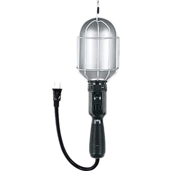 補助コードハンドランプ　６０Ｗ用（電球なし）　２Ｐコンセント付