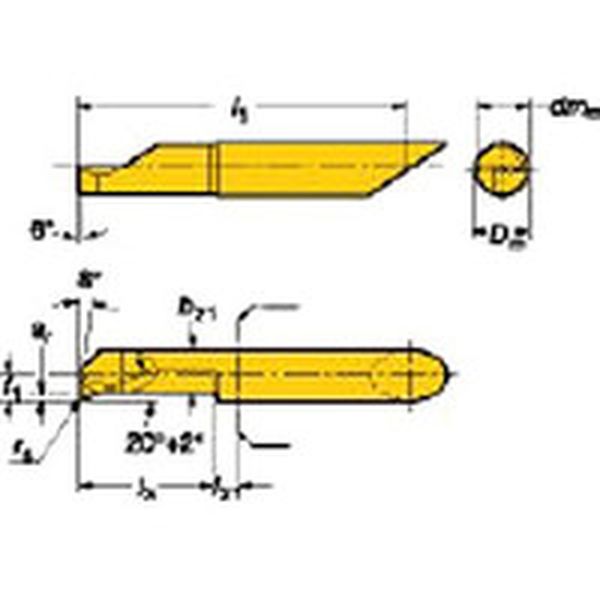 コロターンＸＳ　小型旋盤用インサートバー　Ｈ１０Ｆ