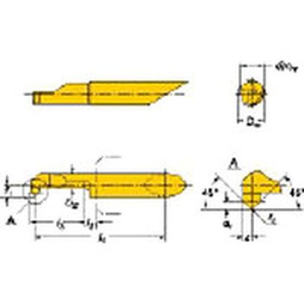 コロターンＸＳ　小型旋盤用インサートバー　Ｈ１０Ｆ