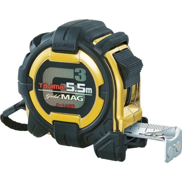 タジマ　Ｇ３ゴールド　ロック２５－５５マグ爪　メートル目盛