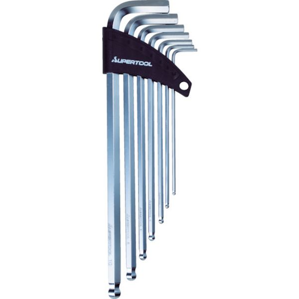 エクストラロングボールポイント六角棒レンチ（７本組）２．５～１０ｍｍ