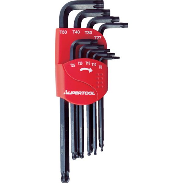 ロングボールポイントヘックスローブレンチ（９本組）Ｔ８～Ｔ５０