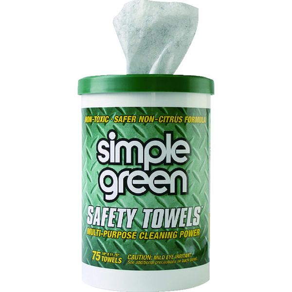 シンプルグリーンウェットタオル７５枚入