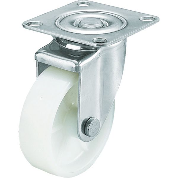 キャスターステンレス製自在車　１００径ナイロン車輪