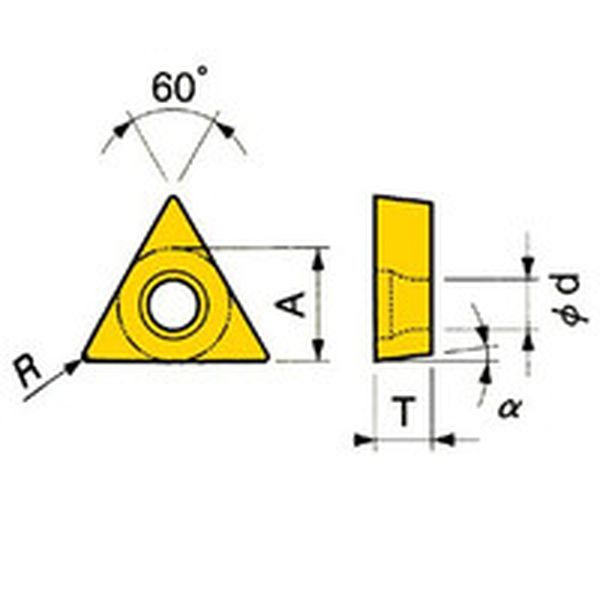 旋削用チップ サーメット TN6020 10個入り