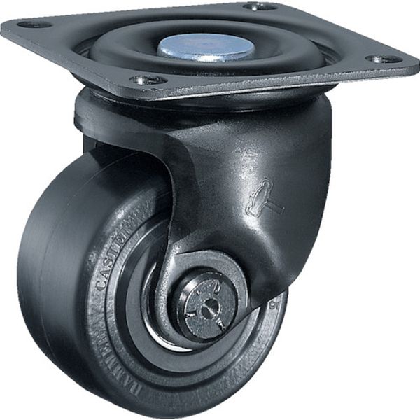 低床式　超重荷重用　自在　ナイロン車Ｂ入り７５ｍｍ