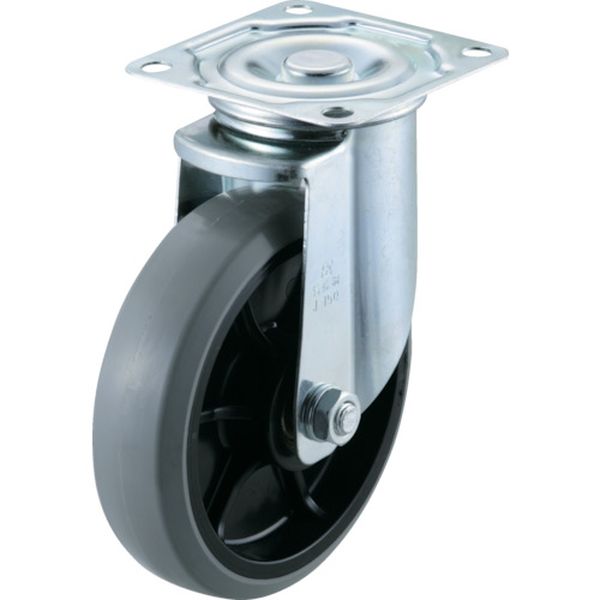 エアーキャスター（自在車）　１５０ｍｍ　ウレタン車