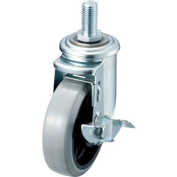 エアーキャスターねじ込みタイプ（自在車ストッパー付）