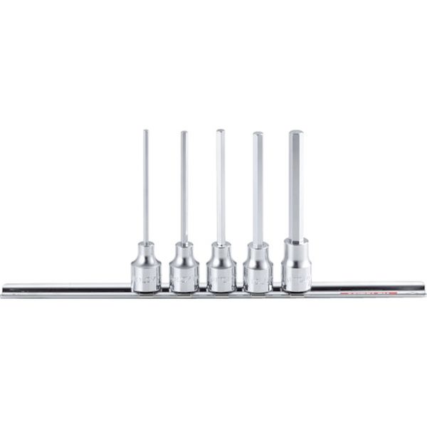 ミトロイ　３／８　ヘックスソケット　ロング　ホルダーセット　５コマ６点