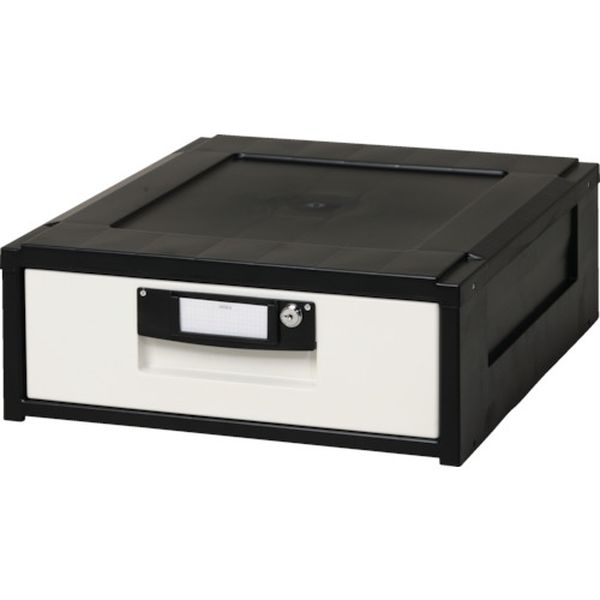 事務収納　オフィスチェスト　４２５×５０９×１６４　黒