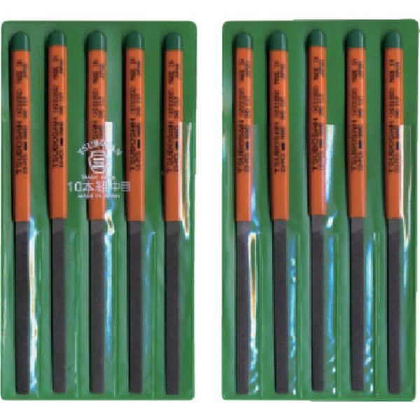 組ヤスリ　１０本組　平　中目