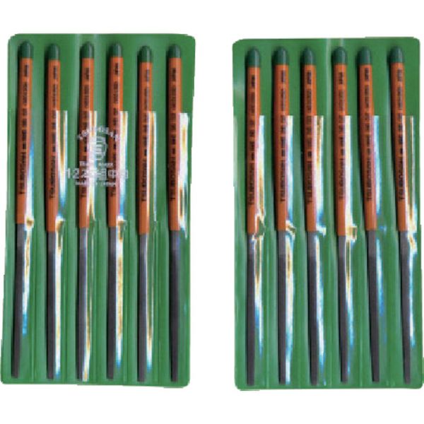 組ヤスリ　１２本組　平　中目