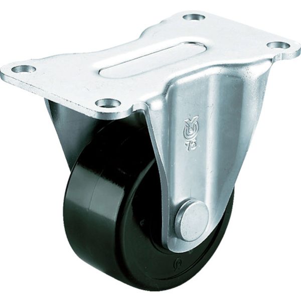 重量用キャスター固定車　７５径フェノール車輪