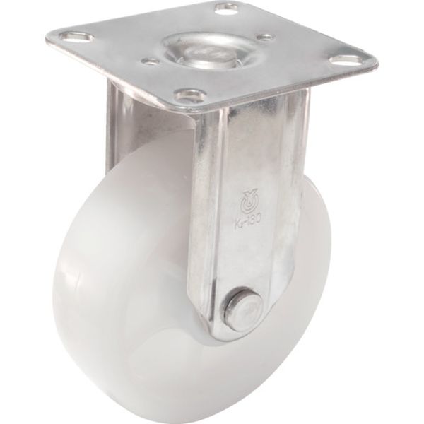 キャスターステンレス製固定車　１３０径ナイロン車輪