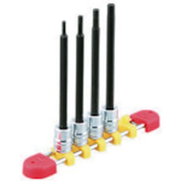 ６．３ｓｑ．ロングヘキサゴンビットソケットセット［４コ組］