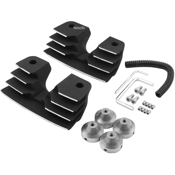 スパークプラグ ヘッドボルトカバー 99年-17年 Twin Cam フィン 黒