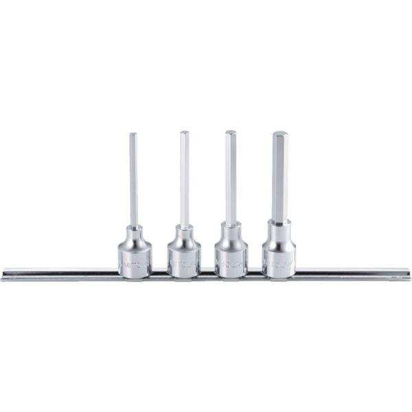 ミトロイ　１／２　ヘックスソケット　ロング　ホルダーセット　４コマ５点