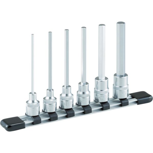 ロングヘキサゴンソケットセット（ホルダー付）　６ｐｃｓ