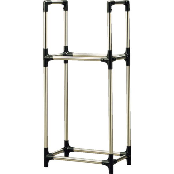 ステンレス製タイヤラック普通自動車用　ブラック／グレー