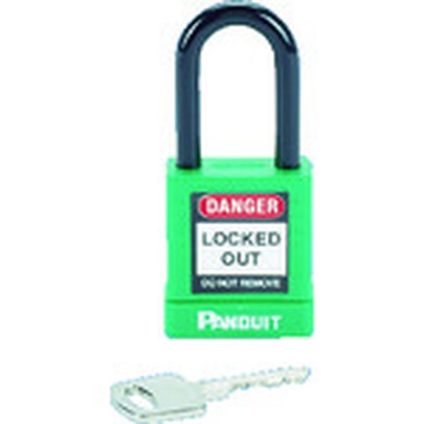 ロックアウト用非電導性パドロック　緑